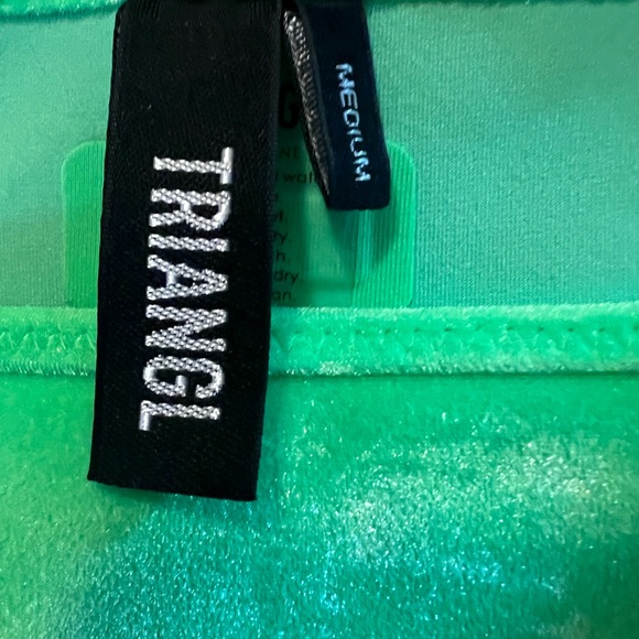 Triangl brand florescent lime green size medium bikini. Great condition! - Picture 3 of 6